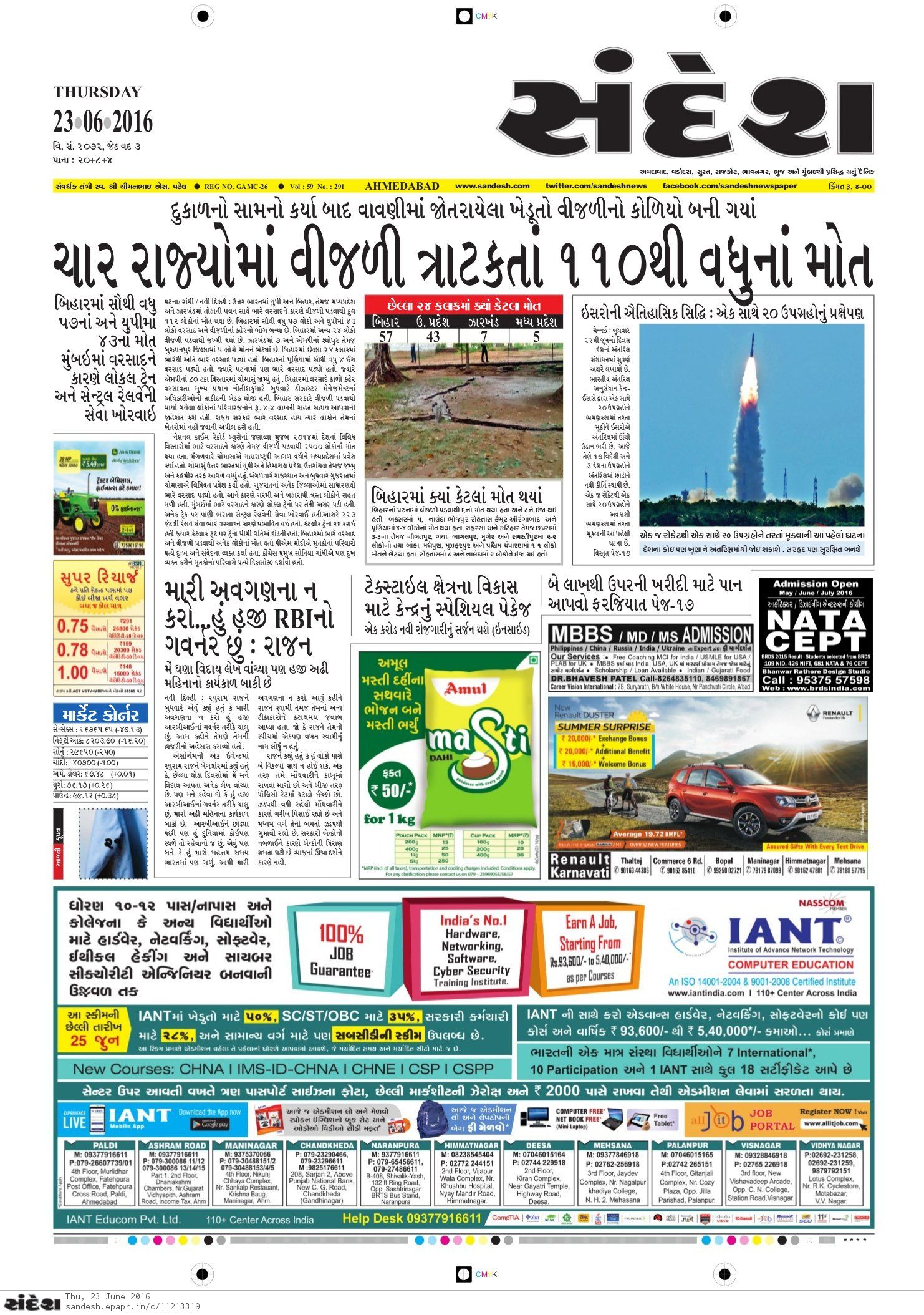 Sandesh Newspaper Advertising